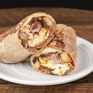 CHICKEN CORDON BLEU BURRITO