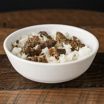 KID'S VEGAN KEBAB PLATE WITH RICE