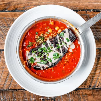 MOROCCAN EGGPLANT FARRO BOWL