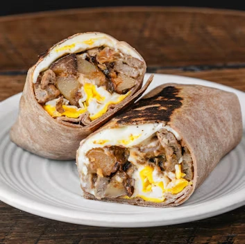 TURKEY-SAUSAGE, EGG, CHEESE & POTATO BURRITO