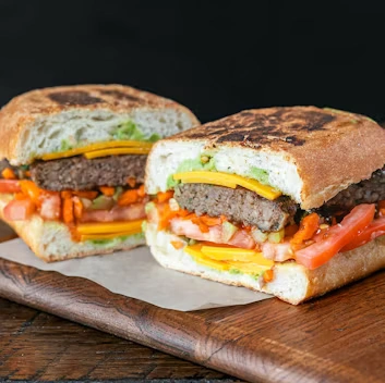VEGAN SPICY BBQ KEBAB PANINI