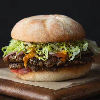 ‘SHUK’ MARKET VEGAN KEBAB BURGER