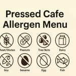 Pressed Cafe Allergen Menu Allergen